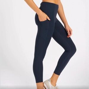VUORI Stride 7/8 Performance Pocket Leggings, NAVY BLUE Large